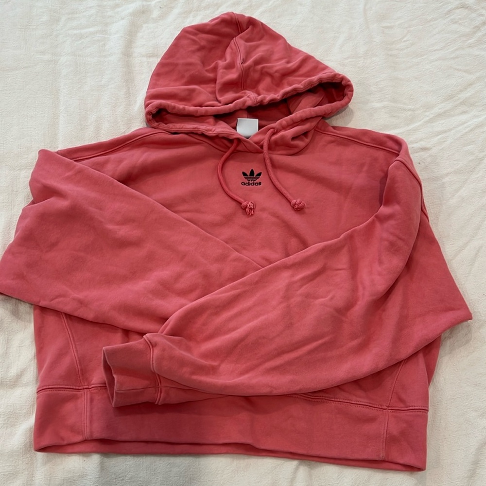 Adidas crop sweater hoodie